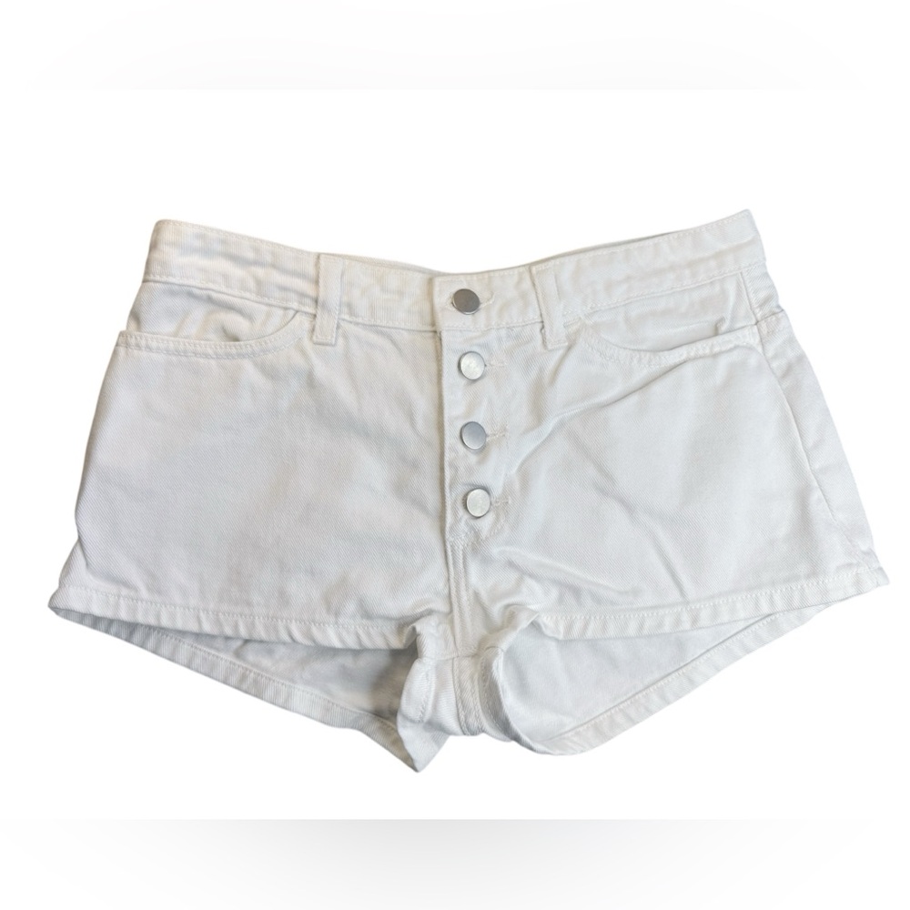 American Apparel Denim Shorts in White